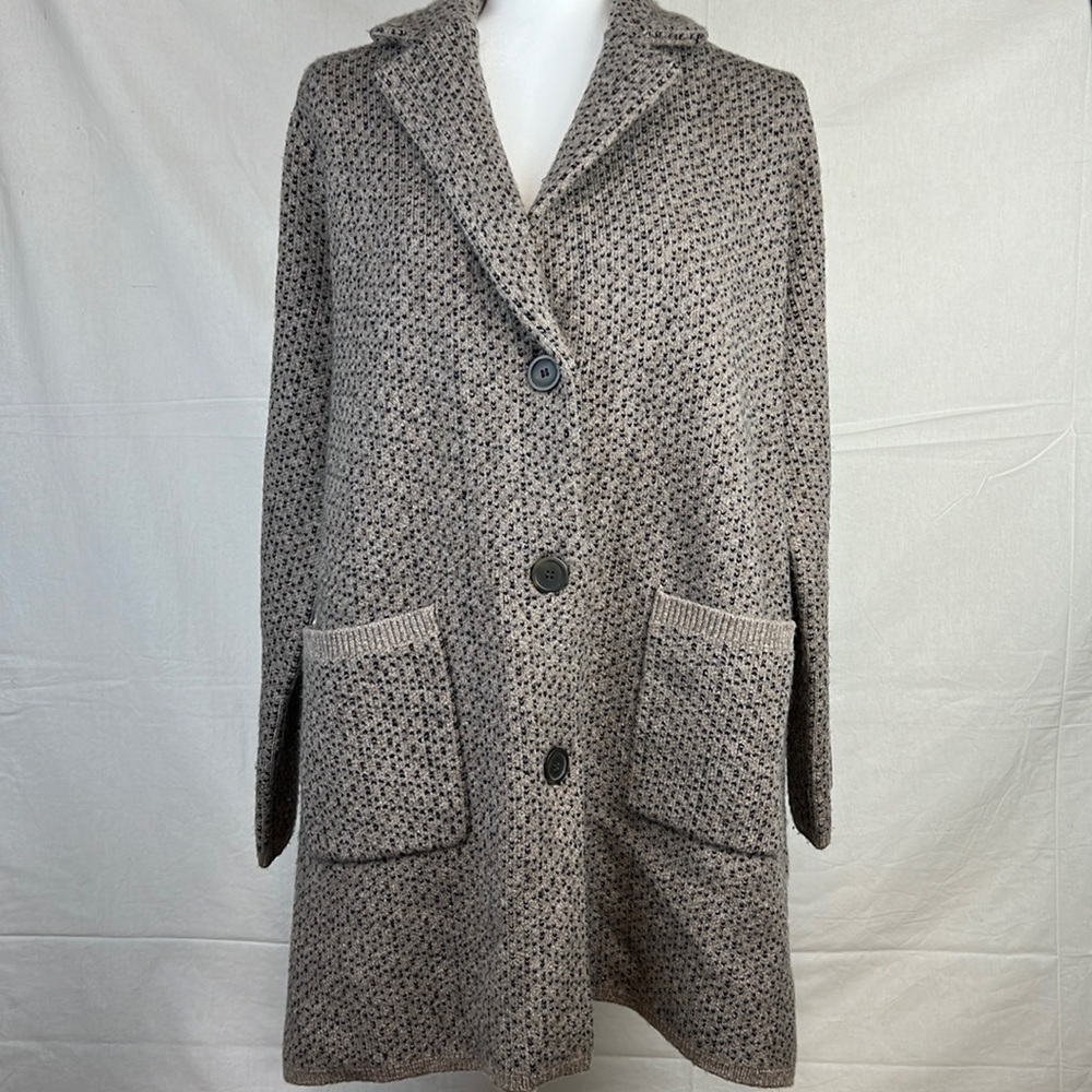 Madewell Coziest Yarn Sweater Coat Birdseye Jacquard XS NWT Super Soft Oversized